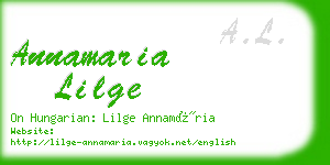 annamaria lilge business card